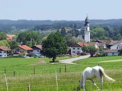 Söchtenau seen from the southwest