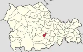 Location in Neamț County