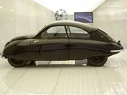 Saab's very first car, the prototype Saab 92001, at the Saab Car Museum.