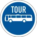 Tour buses only