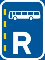 Reserved lane for buses