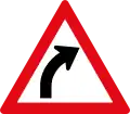 Curve to left