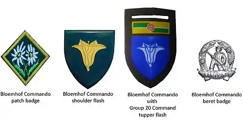 SADF era Bloemhof Commando insignia