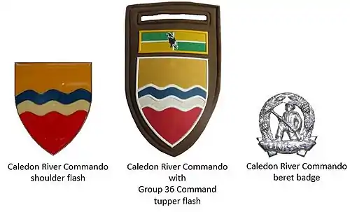 SADF era Caledon River Commando insignia