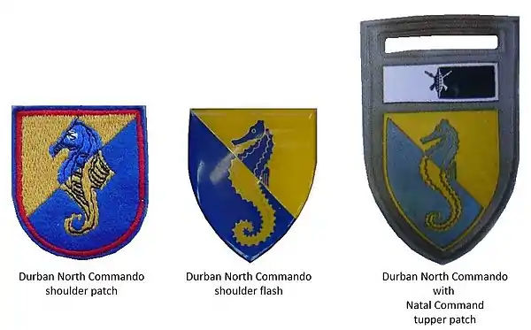 SADF era Durban North Commando insignia