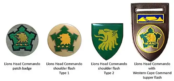 SADF era Lions Head insignia