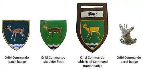 SADF era Oribi Commando insignia