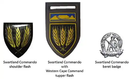 SADF era Swartland Commndo insignia