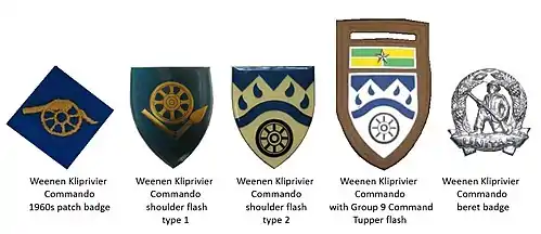 SADF era Weenen Kliprivier Commando insignia