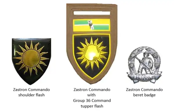 SADF era Zastron Commando insignia