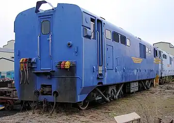 No. 12-002 in SAR Blue Train livery at Koedoespoort, 2 October 2009