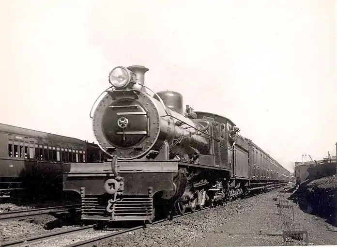 No. 852 on train no. 75 departing Braamfontein in June 1936