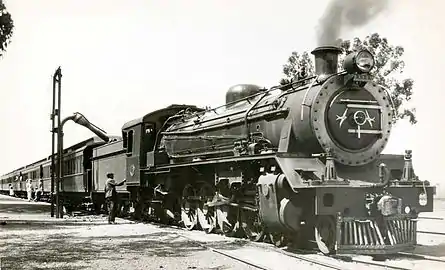 Class 19B Daisy taking water, c. 1940