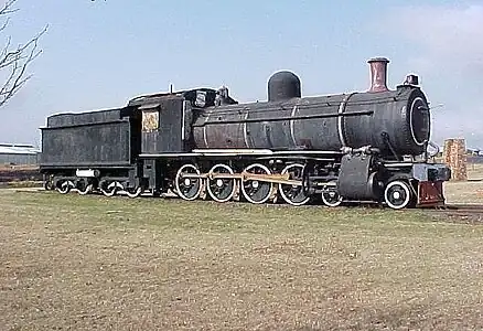 Neilson, Reid-built no. 1106, plinthed at Ermelo, Mpumalanga, 10 June 2005