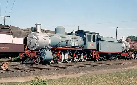 Sharp, Stewart-built no. 1126, Livingstone Railway Museum, Zambia, 31 May 1990