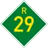 Provincial route R29 shield