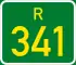 Regional route R341 shield