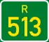 Regional route R513 shield