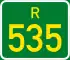 Regional route R535 shield