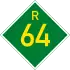 Provincial route R64 shield