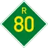 Provincial route R80 shield