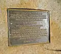 Commemoration plaque for the Torii gate leading to the beaches from the bluffs of Shoreline Park