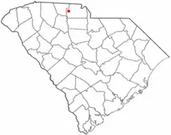 Location of Hickory Grove, South Carolina