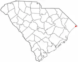 Location in South Carolina