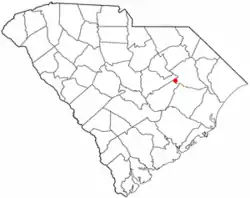 Location of Olanta in South Carolina