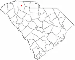 Location of Saxon, South Carolina