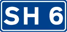 National Road SH6 shield}}