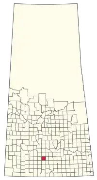 Location of the RM of Rodgers No. 133 in Saskatchewan