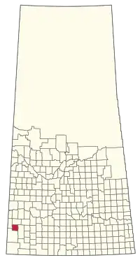 Location of the RM of Big Stick No. 141 in Saskatchewan