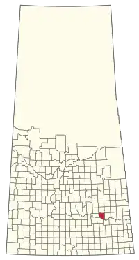 Location of the RM of Abernethy No. 186 in Saskatchewan