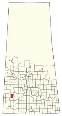 Location of the RM of Miry Creek No. 229 in Saskatchewan