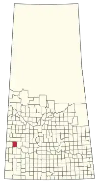 Location of the RM of Newcombe No. 260 in Saskatchewan