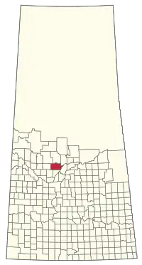 Location of the RM of Leask No. 464 in Saskatchewan