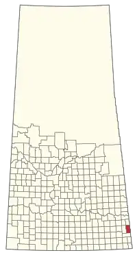 Location of the RM of Maryfield No. 91 in Saskatchewan