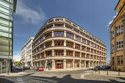 Office building at 38-40 Ofiar Oświęcimskich Street in Wrocław (by Hans Poelzig, 1912–13)