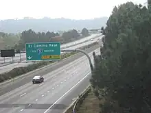 SR 56 west at the Carmel Creek Road interchange