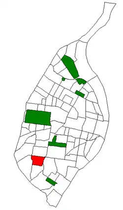 Location (red) of Southampton within St. Louis