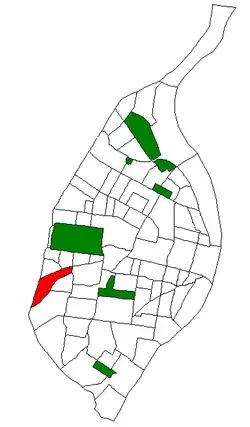 Location (red) of Ellendale within St. Louis