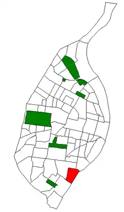 Location (red) of Mount Pleasant within St. Louis