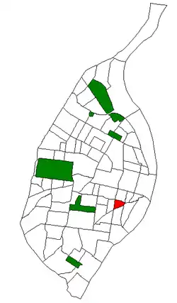 Location (red) of McKinley Heights within St. Louis