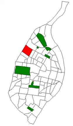 Location (red) of Wells/Goodfellow within St. Louis