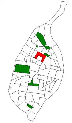 Location (red) of Greater Ville within St. Louis