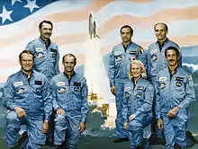 Image 49Jake Garn (top-right), former Senator of Utah (1974–1993), and astronaut on Space Shuttle flight STS-51-D (from Utah)