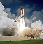 Atlantis lifting off the pad.