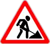 Roadworks area