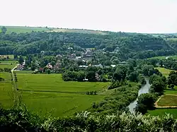 View of the village and castle of Saaleck